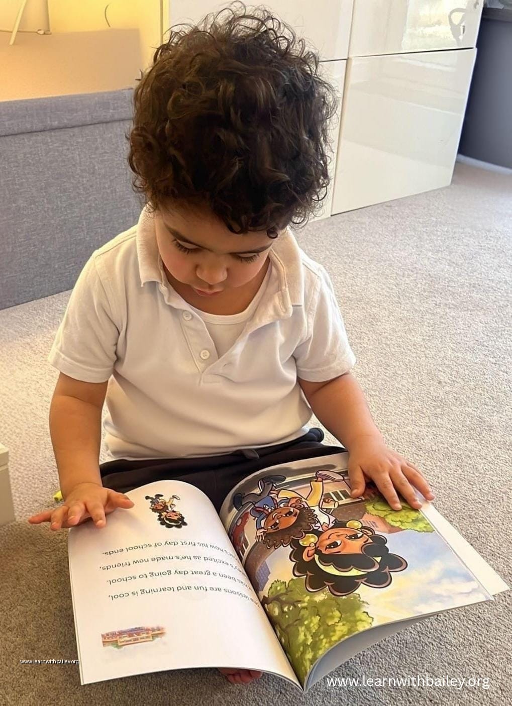 Bailey Starts School — first day ready